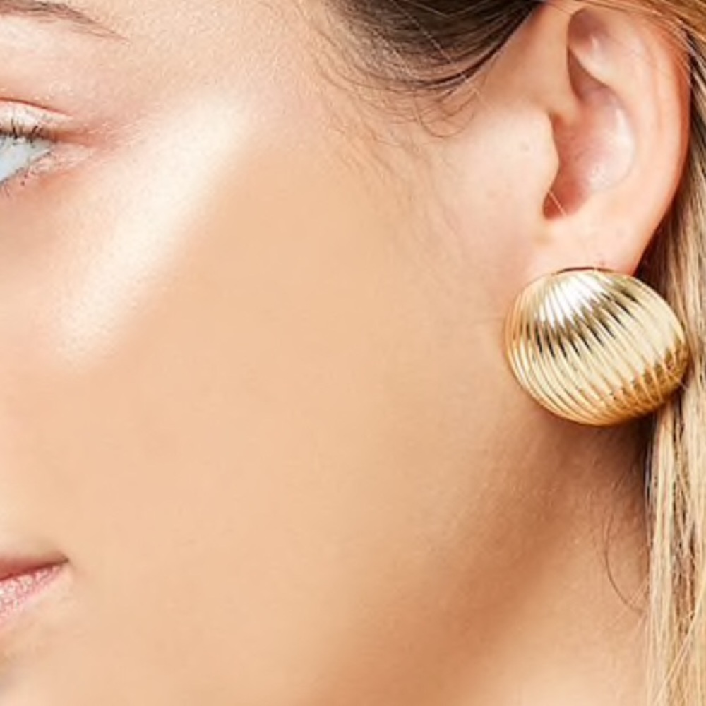 Zara Style Retro round Hollow stud earrings